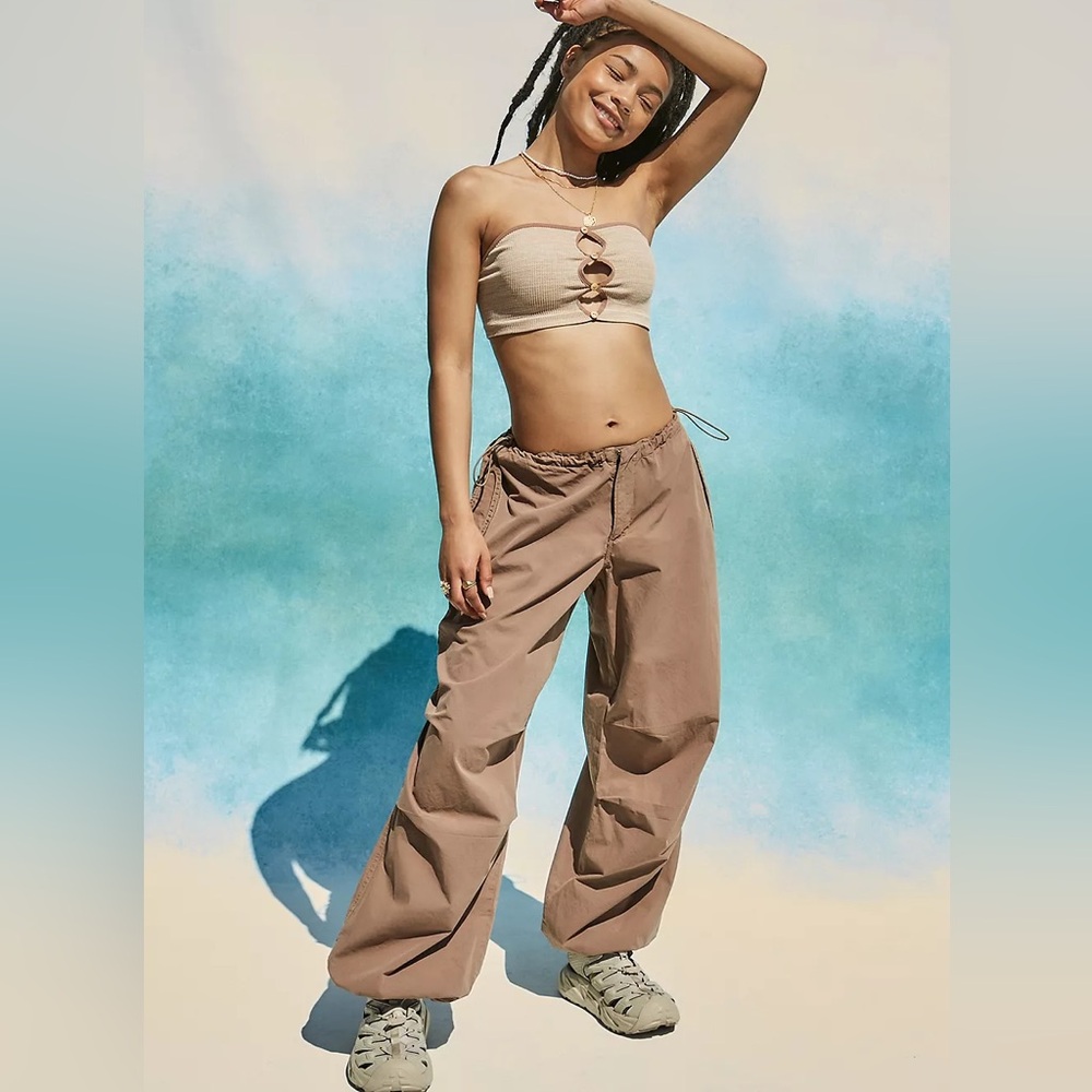 Urban Outfitters Tan Wide Leg Pants